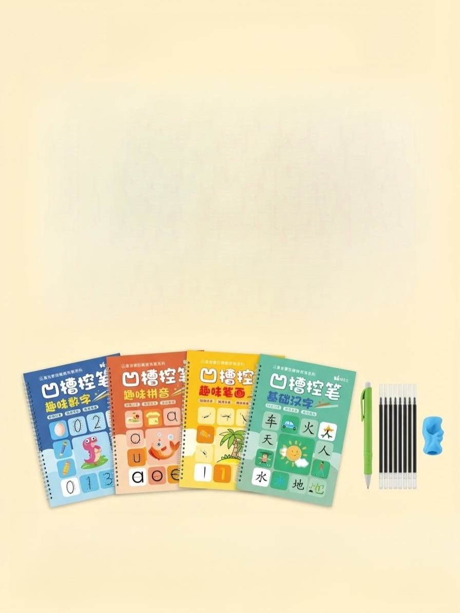 【兒童啟蒙】凹槽控筆訓練帖