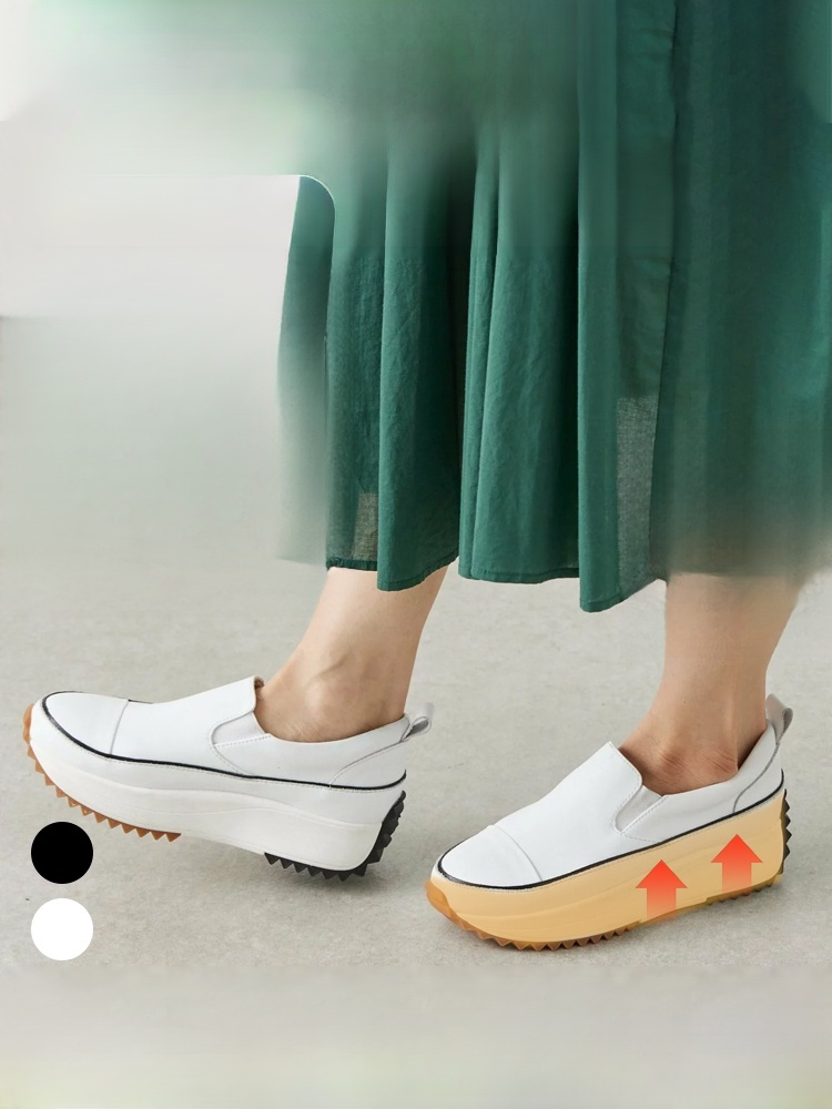 【日本足科監製】4E寬楦・拇指外翻救星｜美姿矯正搖搖鞋（視覺增高6cm）