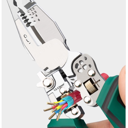 【十合一】多功能尖嘴測電剝線鉗