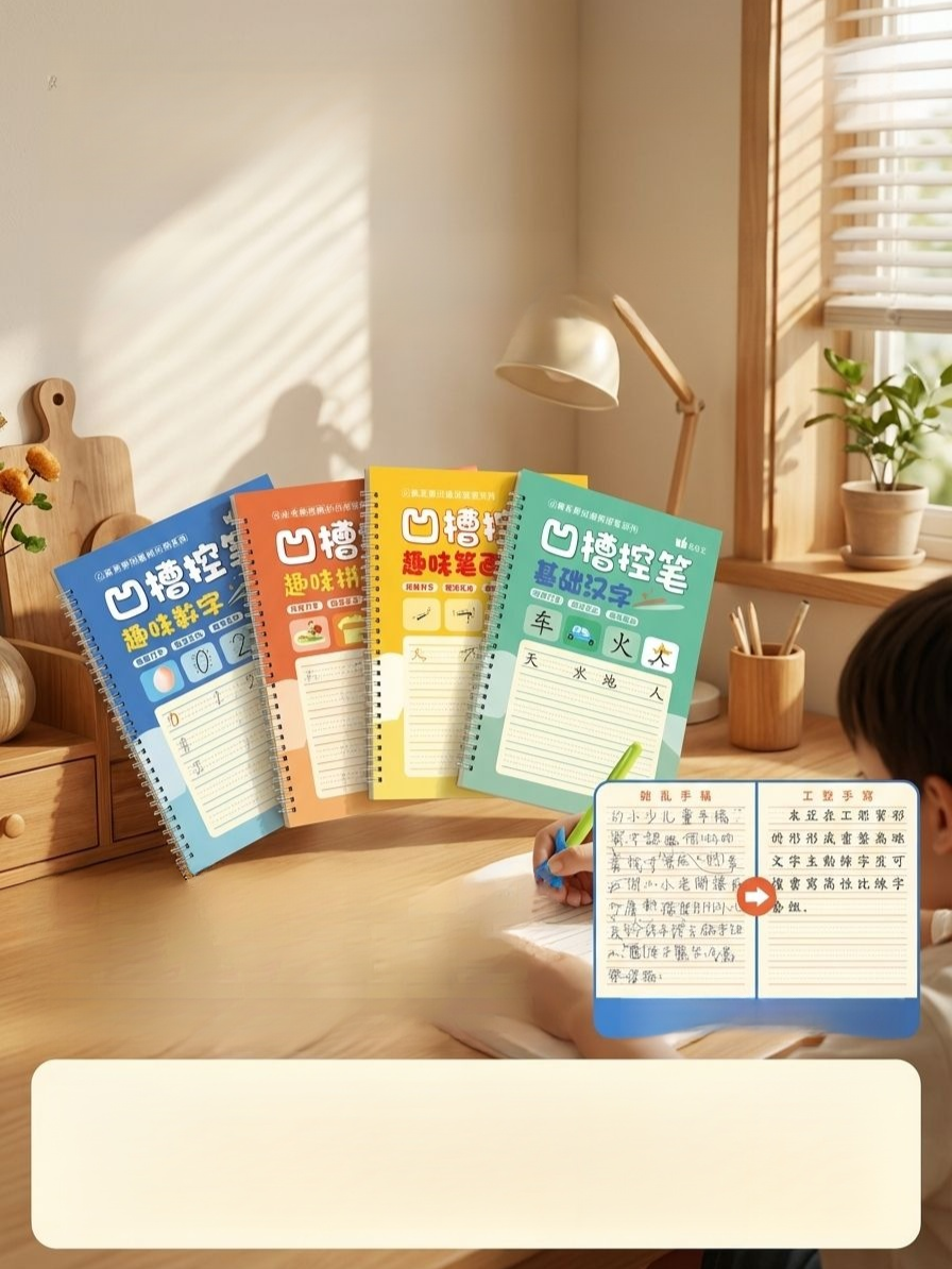 【兒童啟蒙】凹槽控筆訓練帖