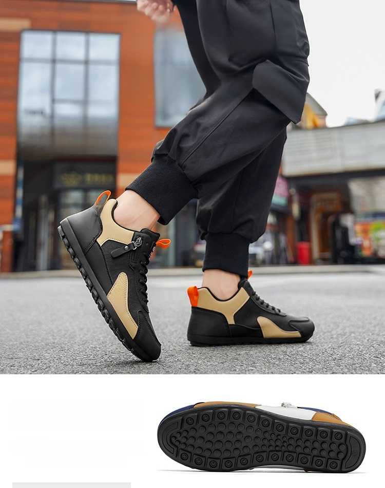 百搭皮面休閒運動鞋