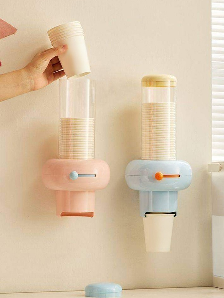 免打孔壁掛自動取杯器