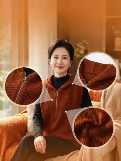 【年輕20歲】氣質顯瘦連帽馬甲