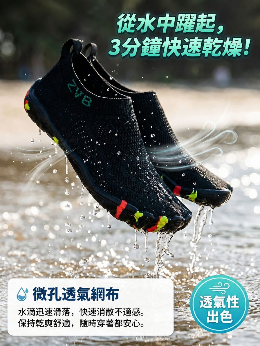 FM-涉水防滑防割戶外溯溪鞋