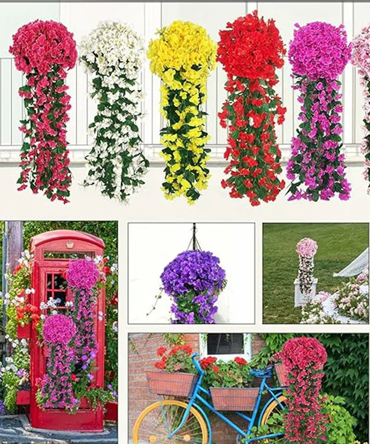 紫羅蘭壁掛繡球花可選假花