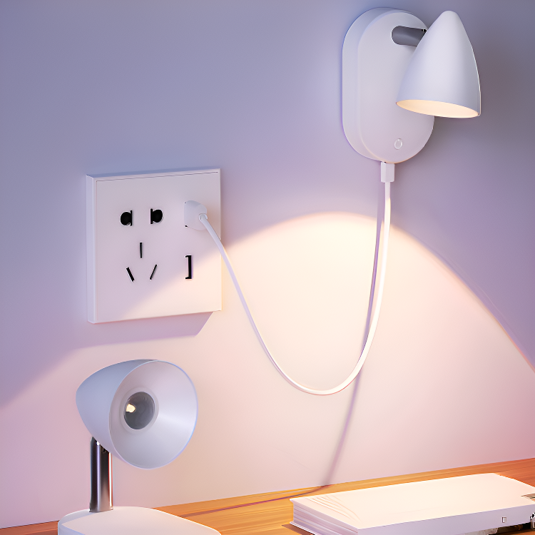  旋轉調光床頭壁燈