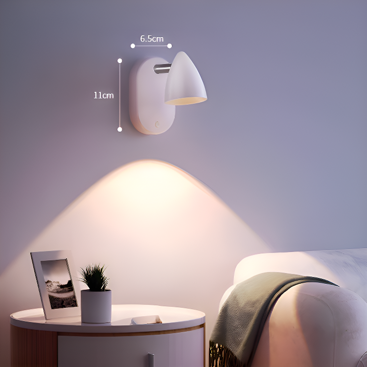  旋轉調光床頭壁燈