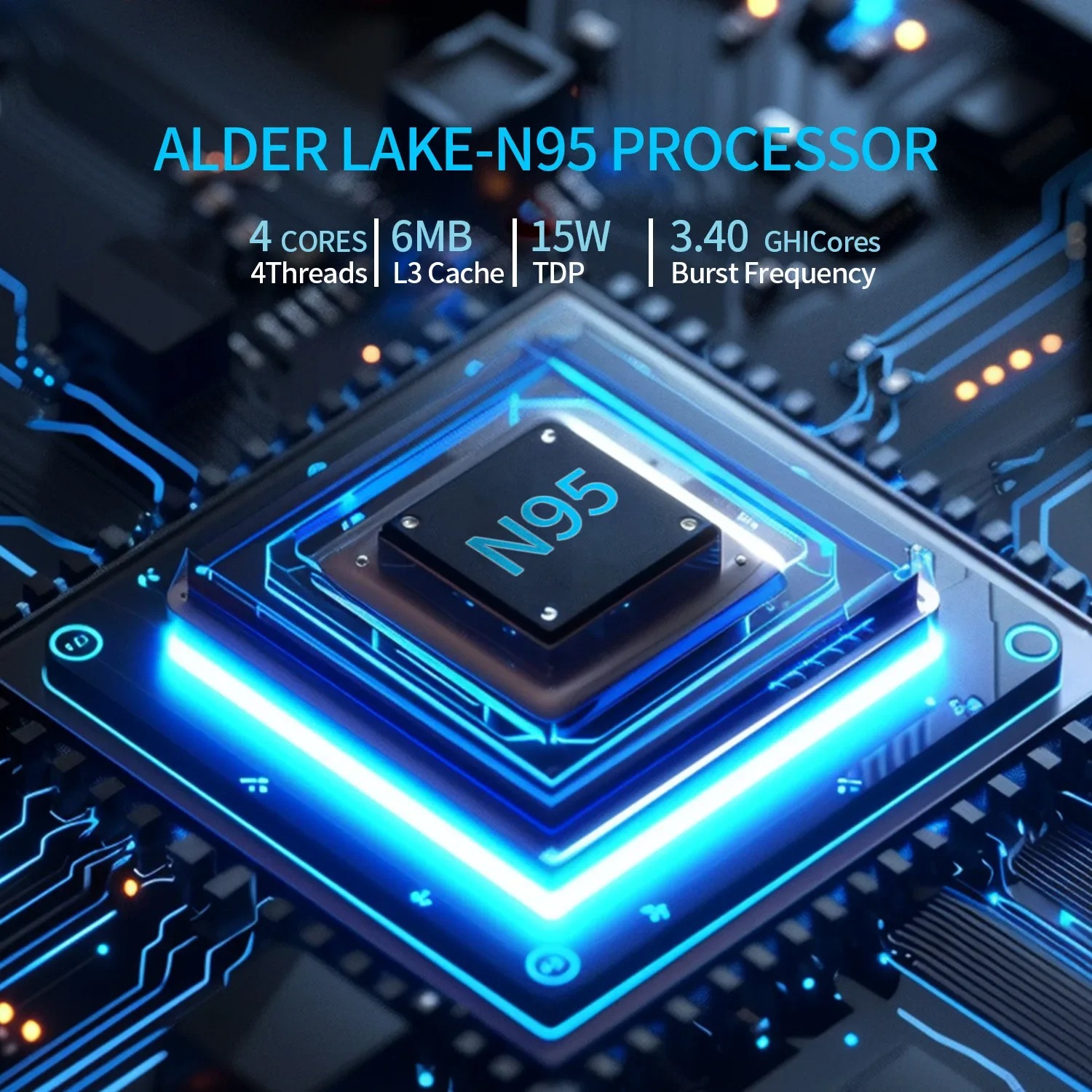 CANROGAME Q89B 8-Inch Screen Mini PC Intel N95,16GB DDR4,512GB ROM,Windows 11