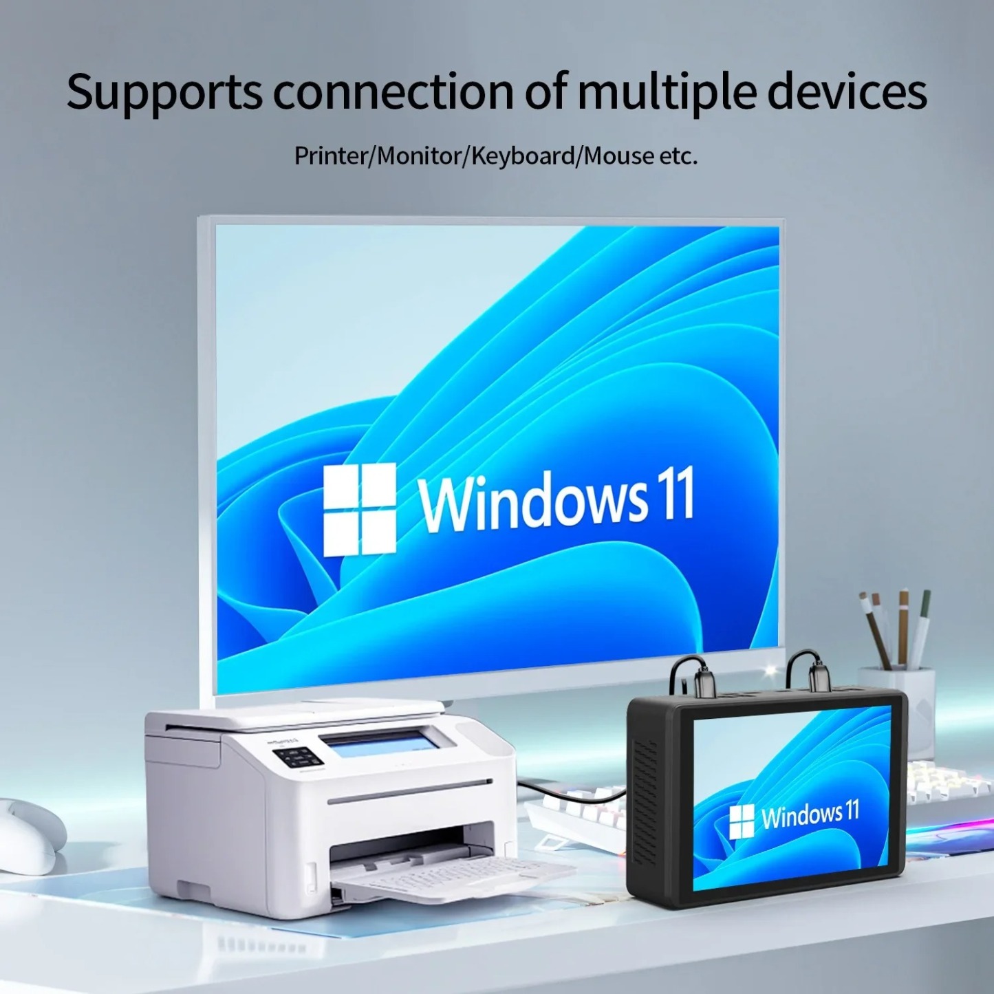 CANROGAME Q89B 8-Inch Screen Mini PC Intel N95,16GB DDR4,512GB ROM,Windows 11