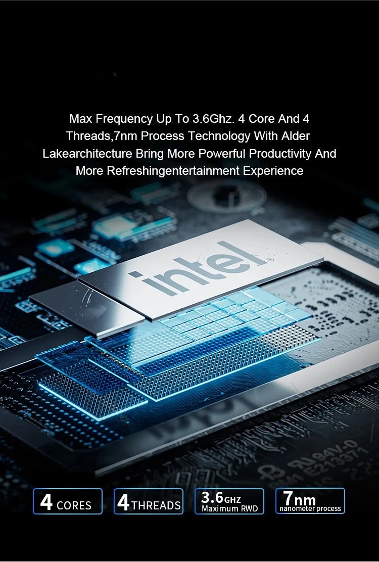 CANROGAME RC91 Intel N95 16GB DDR4,512GB ROM,Windows 11 Pro