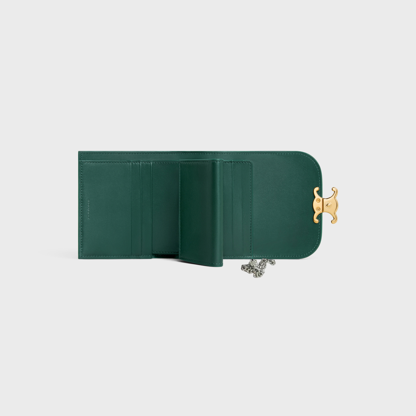 チェーンウォレット マーゴ /スモール フラップウォレット トリオンフ / シャイニーカーフスキン アマゾン