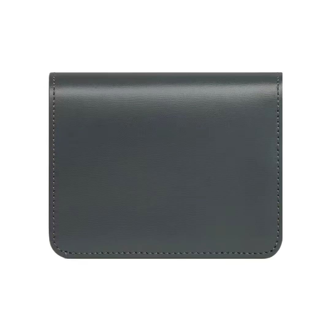 コンパクトウォレット トリオンフ / シャイニーカーフスキン すみはいいろ