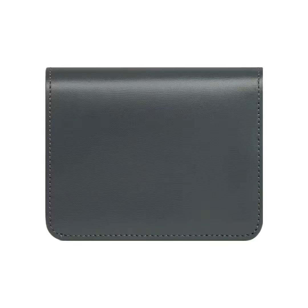 コンパクトウォレット トリオンフ / シャイニーカーフスキン すみはいいろ