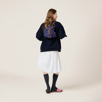 キャンバスxレザー バックパック