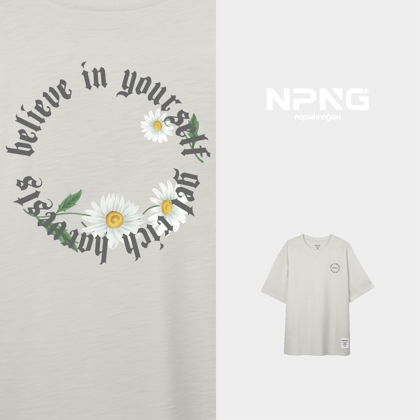 NPNG植覺蔓衍26春夏中性圓領短袖T恤