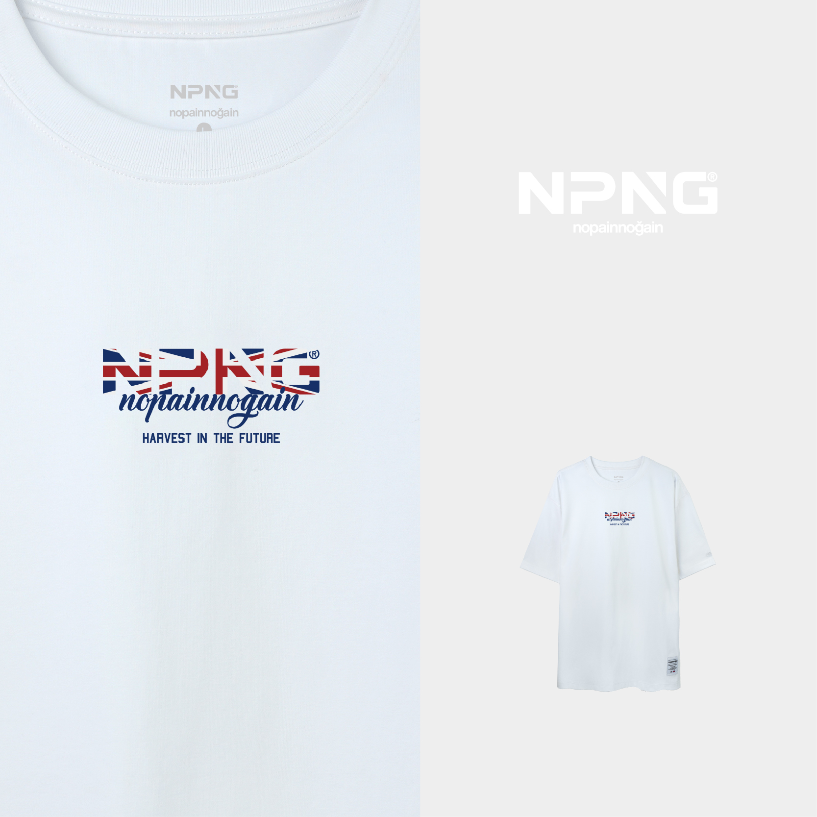 NPNG英國國旗印花26春夏中性圓領短袖T恤