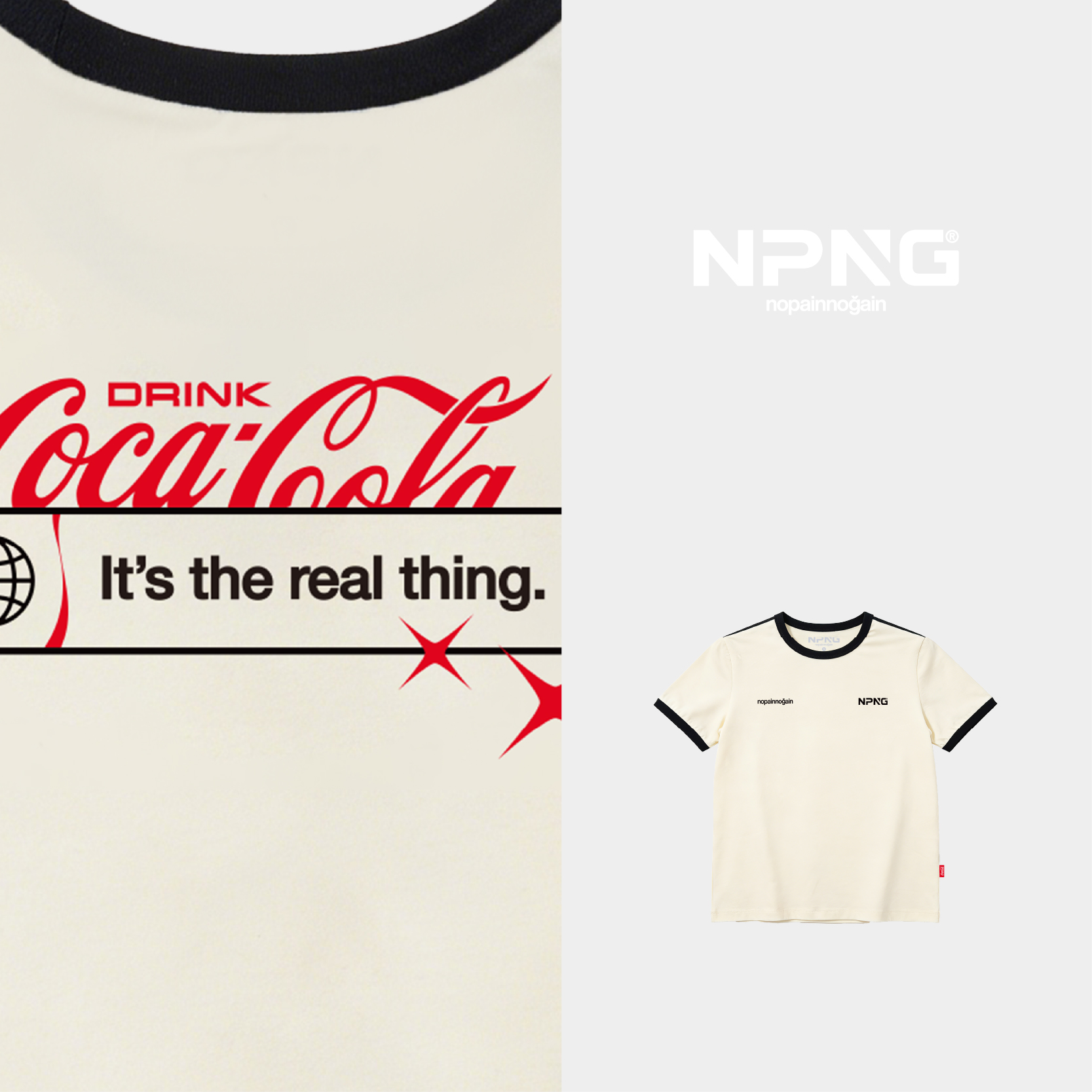 NPNG 可口可樂合作款復古運動女裝T賉