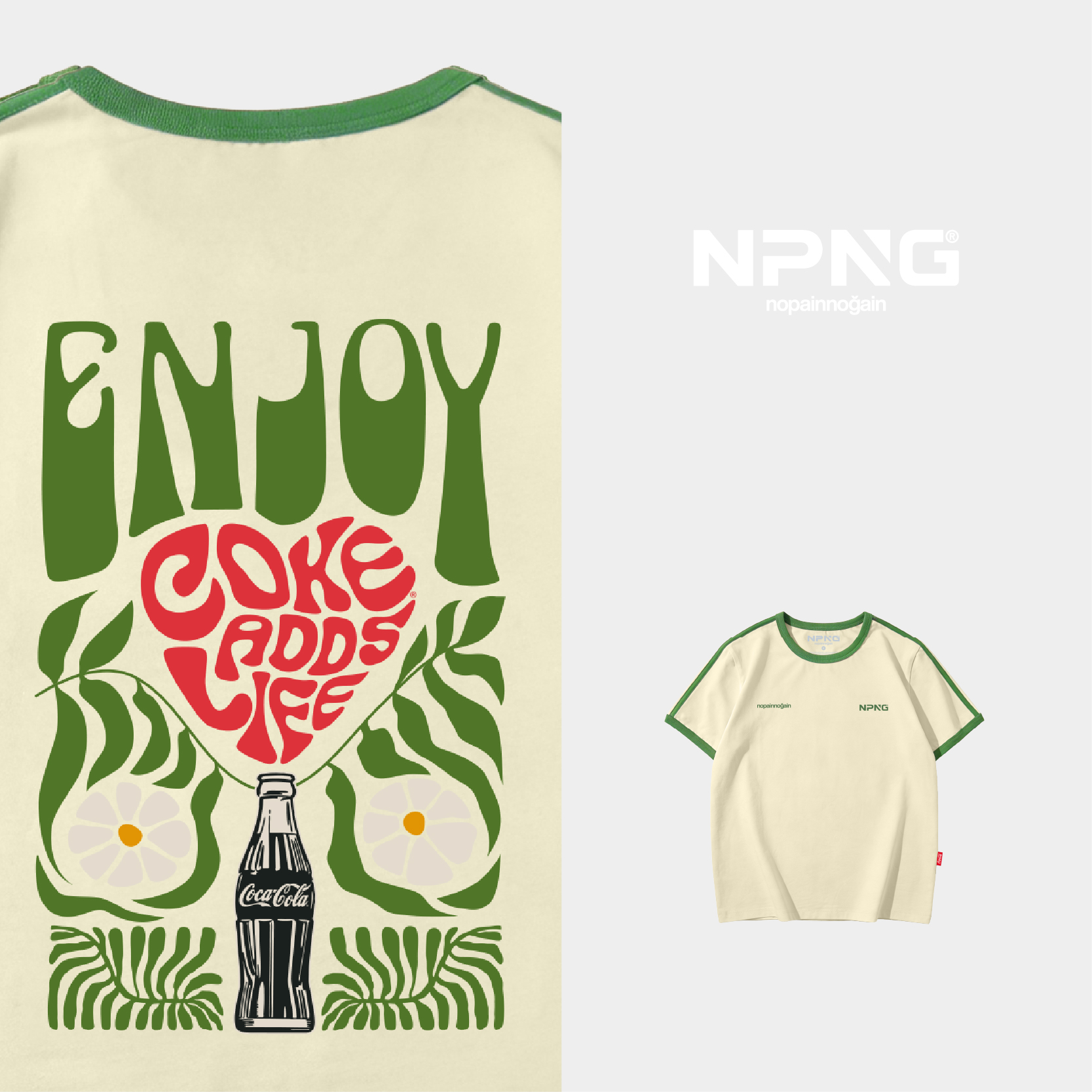 NPNG 可口可樂合作款音樂系列女裝T賉