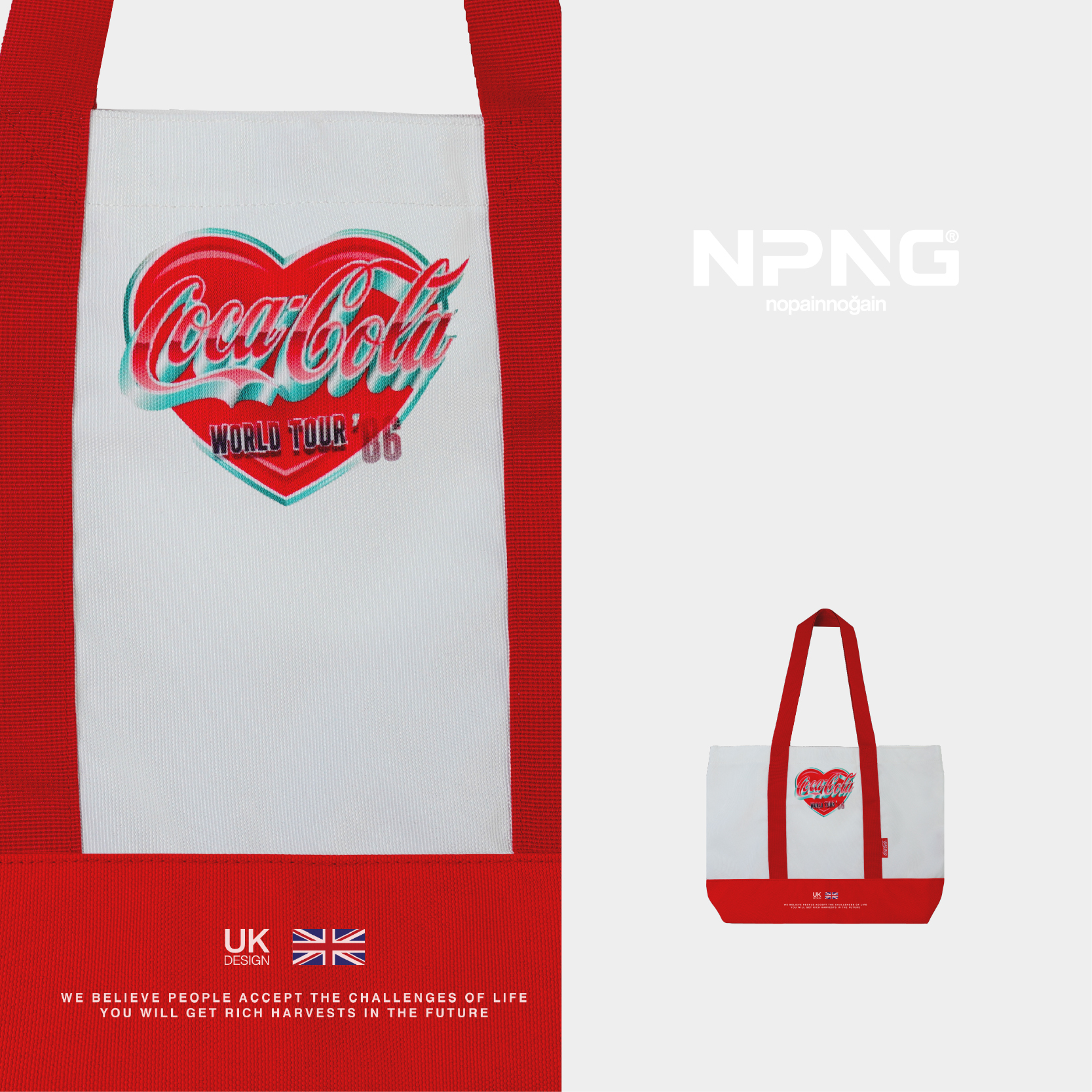 NPNG 可口可樂合作款女裝手提袋帆布袋