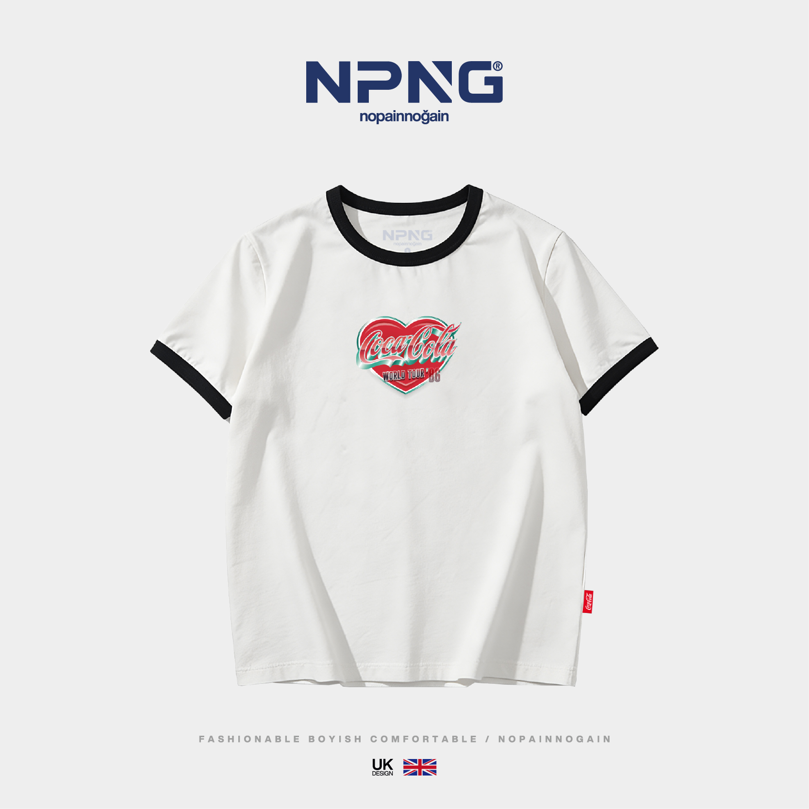 NPNG 可口可樂合作款音樂系列拼女裝T賉