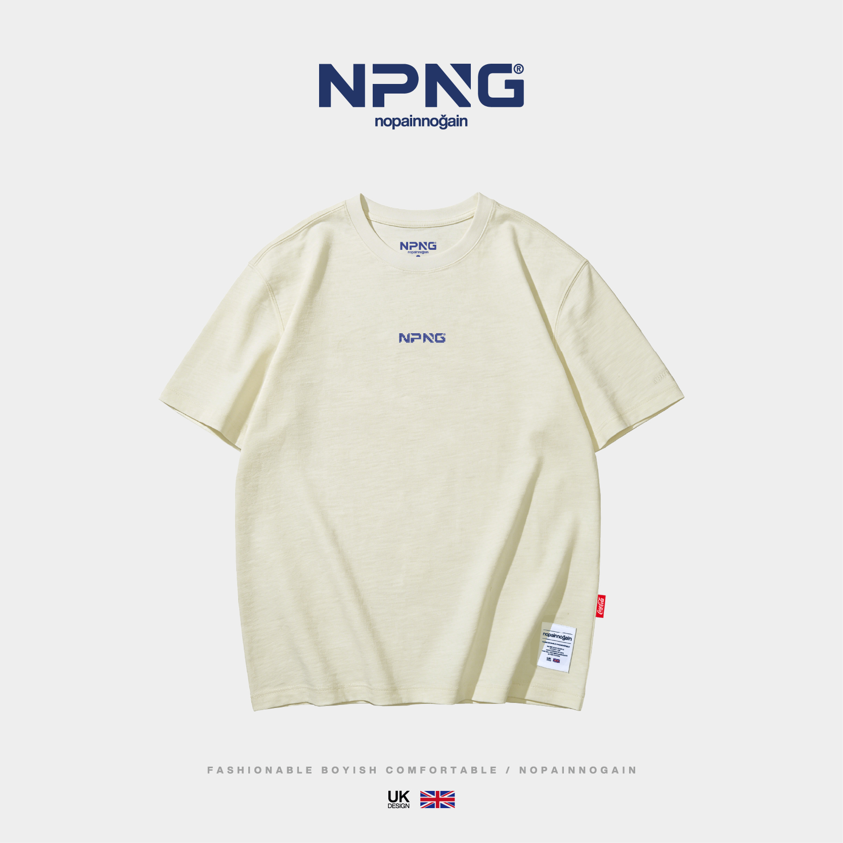 NPNG 可口可樂合作款英文基礎款男女裝T賉 