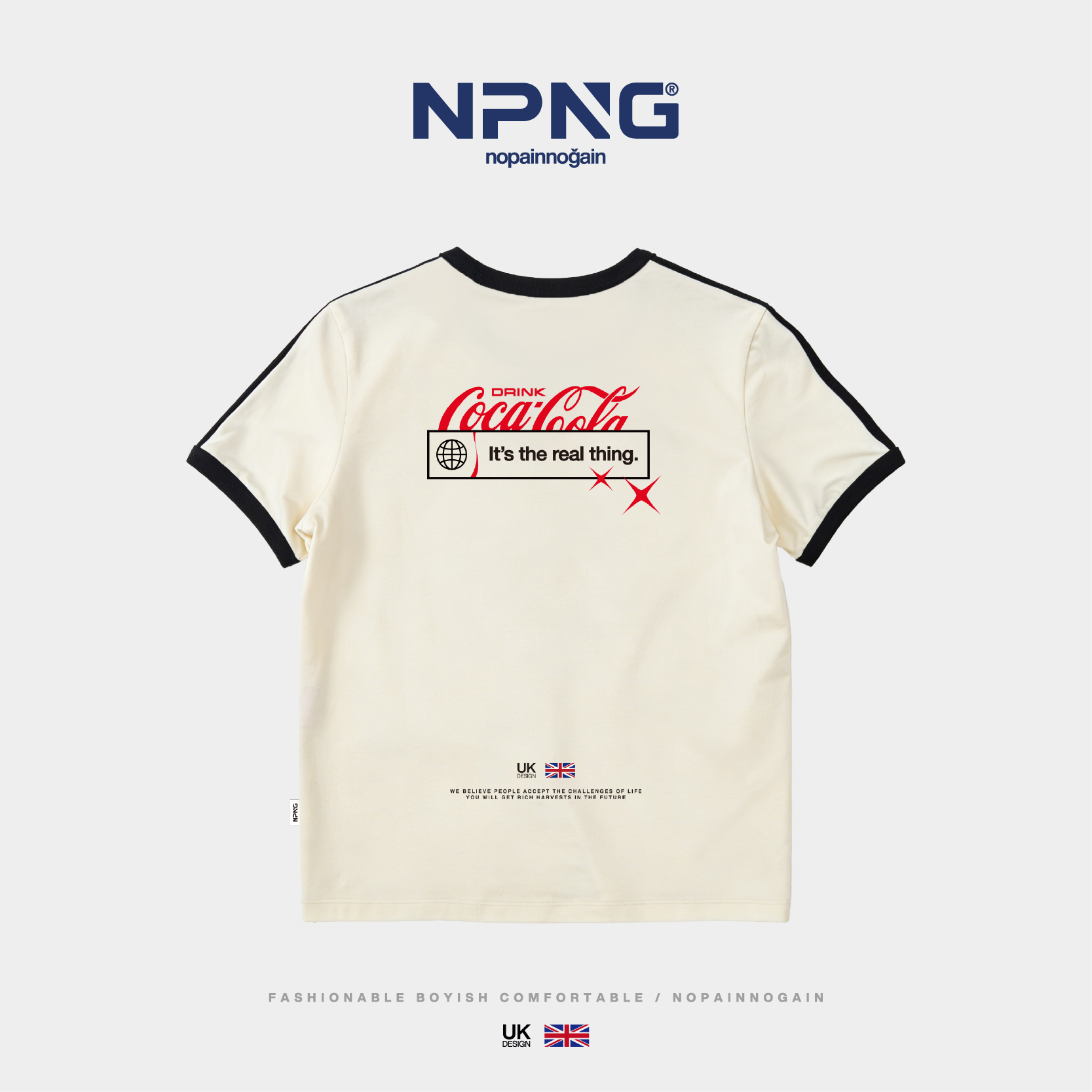 NPNG 可口可樂合作款復古運動女裝T賉