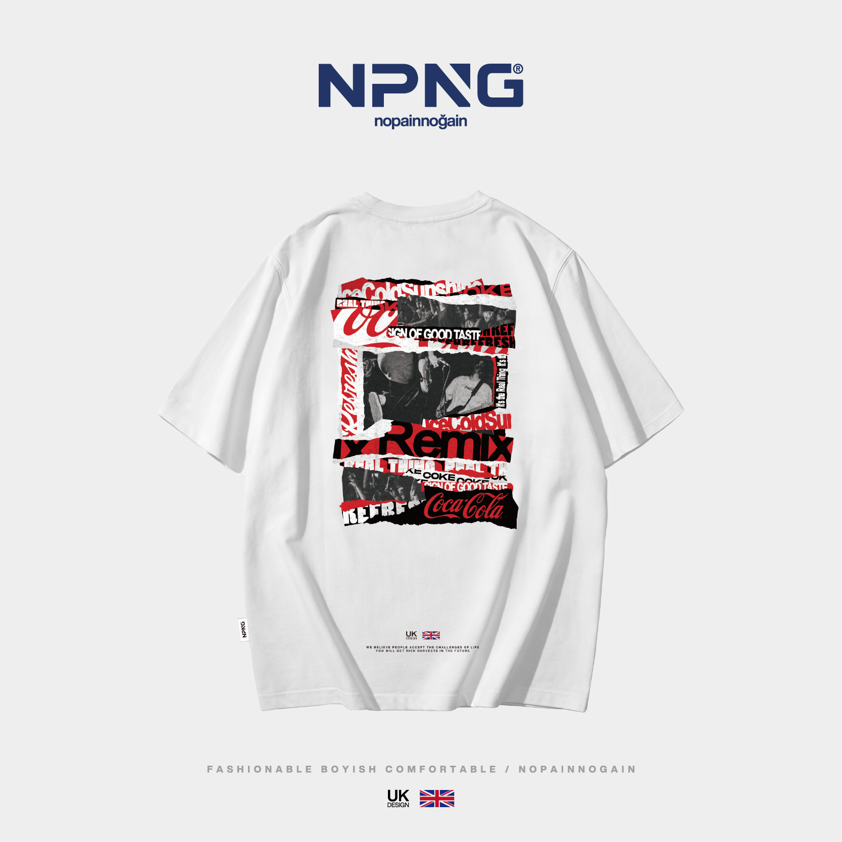 NPNG 可口可樂合作款音樂系列拼貼布男女裝