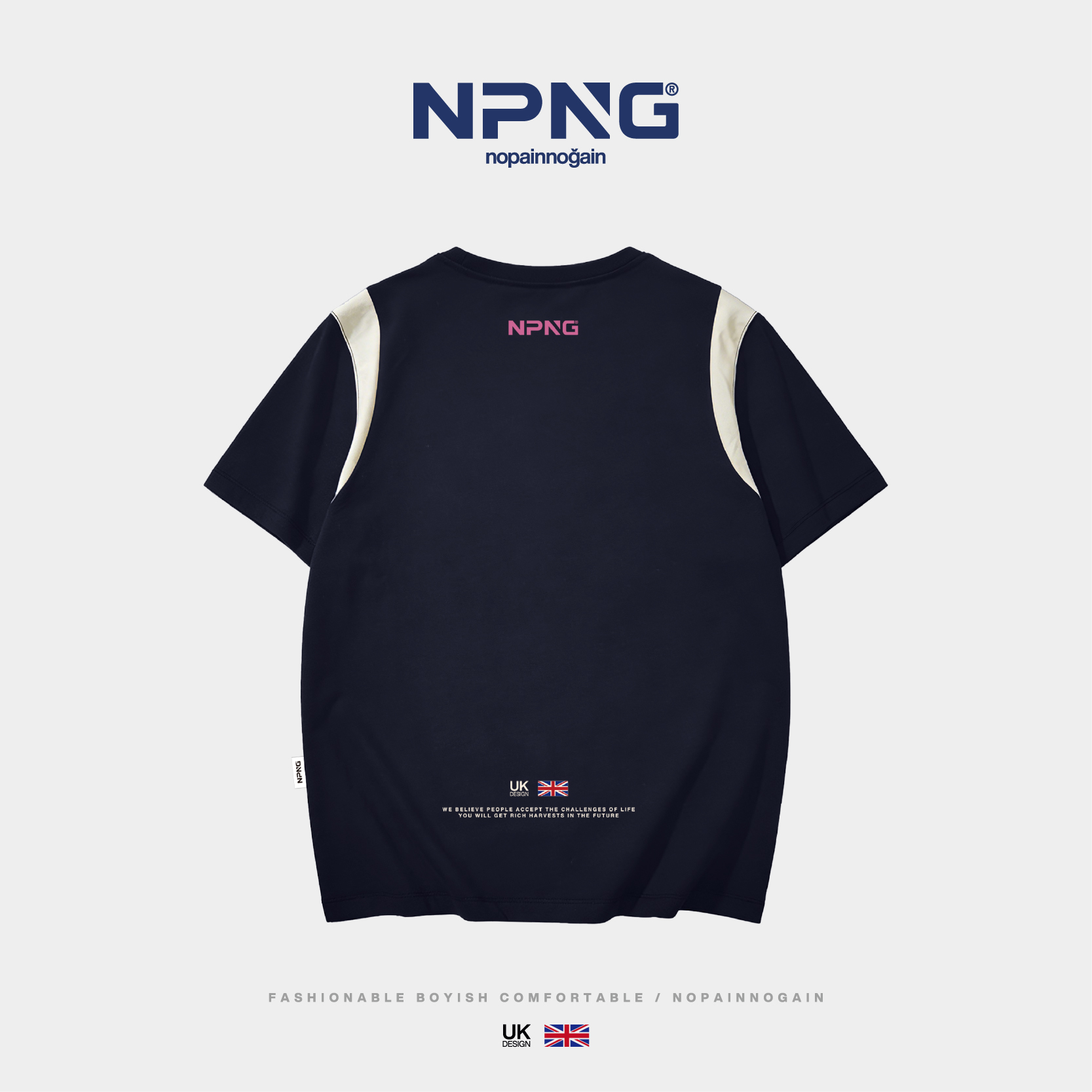 NPNG 可口可樂合作款復古運動撞色拼接女裝T賉