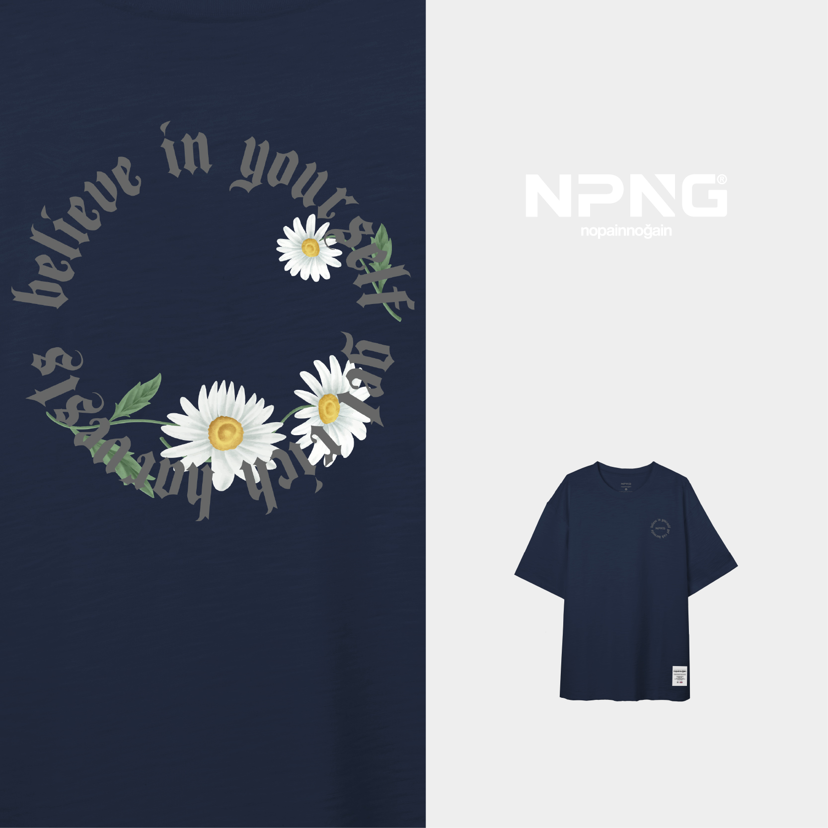 NPNG植覺蔓衍26春夏中性圓領短袖T恤
