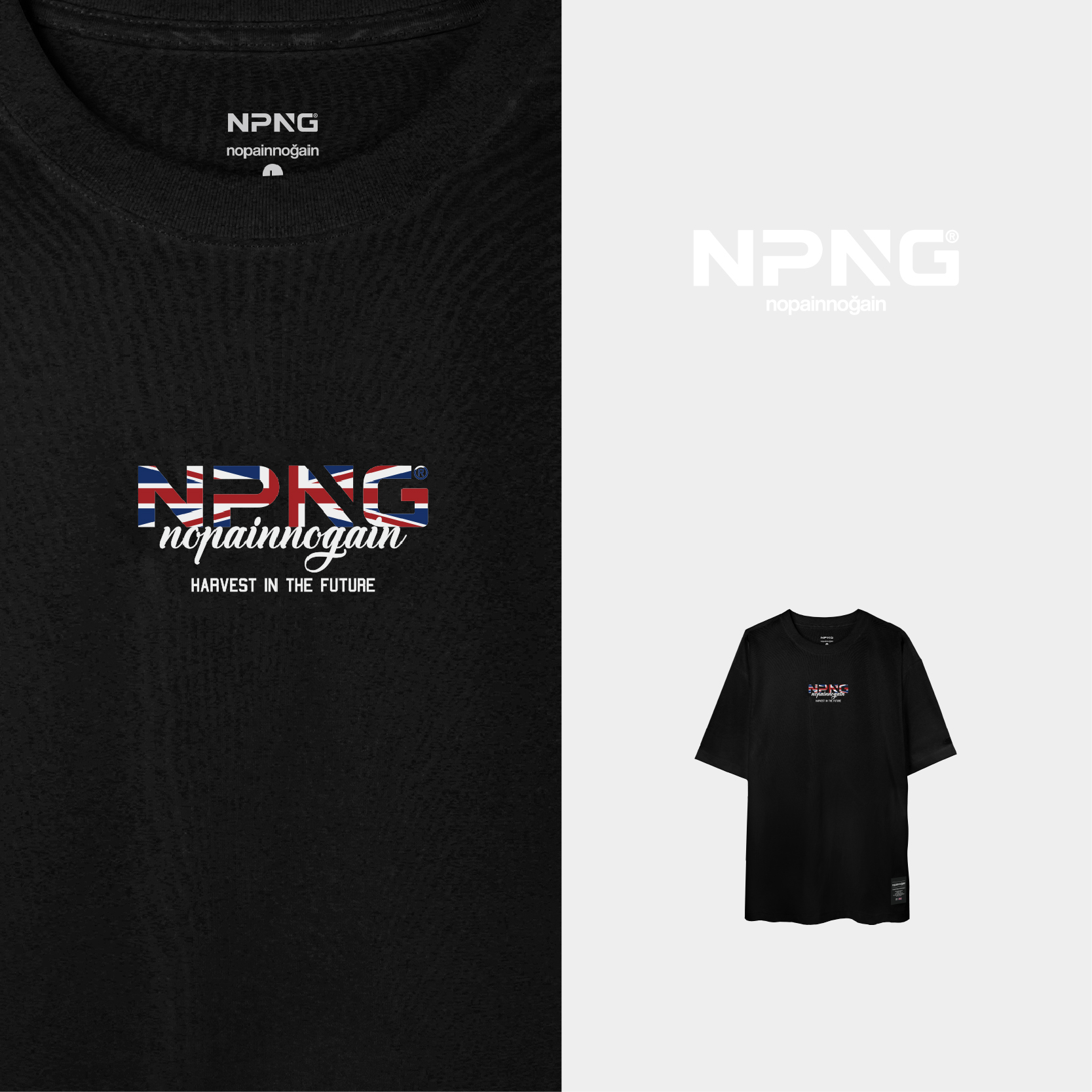 NPNG英國國旗印花26春夏中性圓領短袖T恤