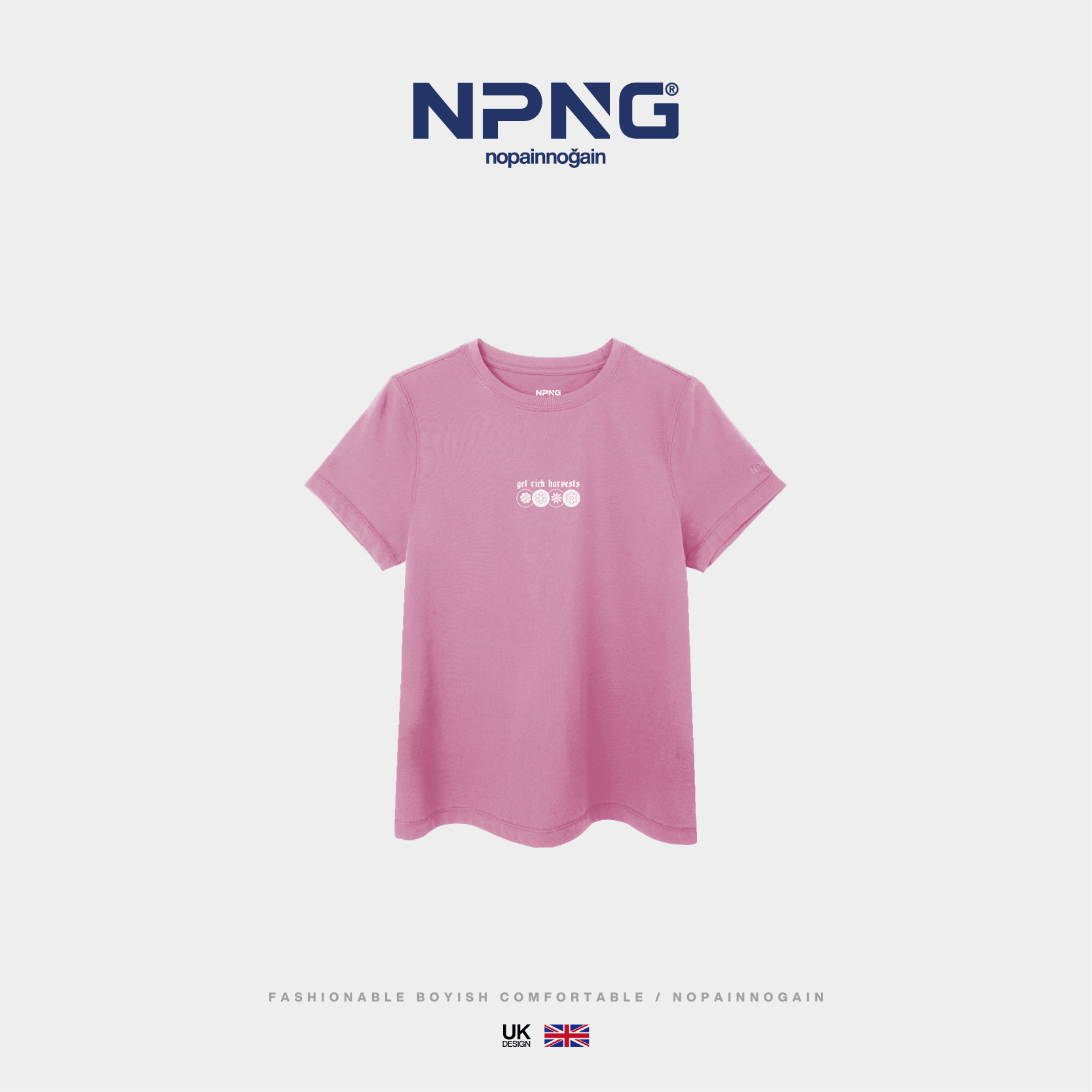 NPNG植覺蔓衍26春夏女裝圓領純棉短袖T恤