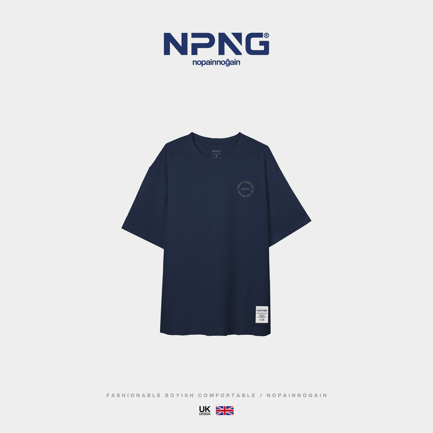 NPNG植覺蔓衍26春夏中性圓領短袖T恤