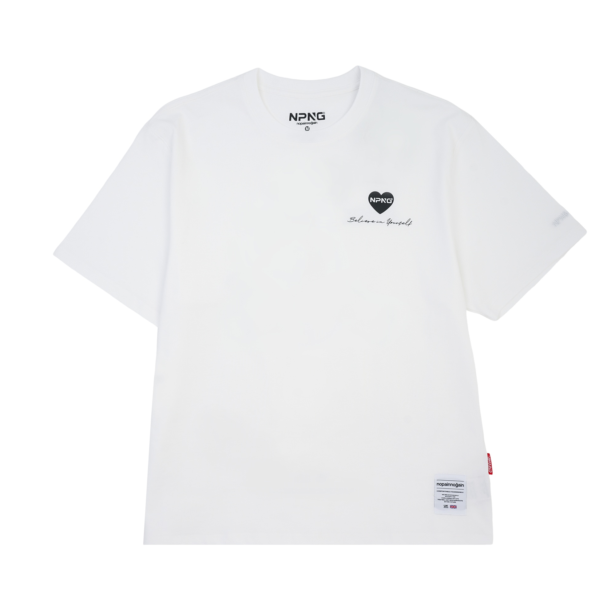 NPNG 可口可樂合作款 北極熊條紋圓領短袖T恤