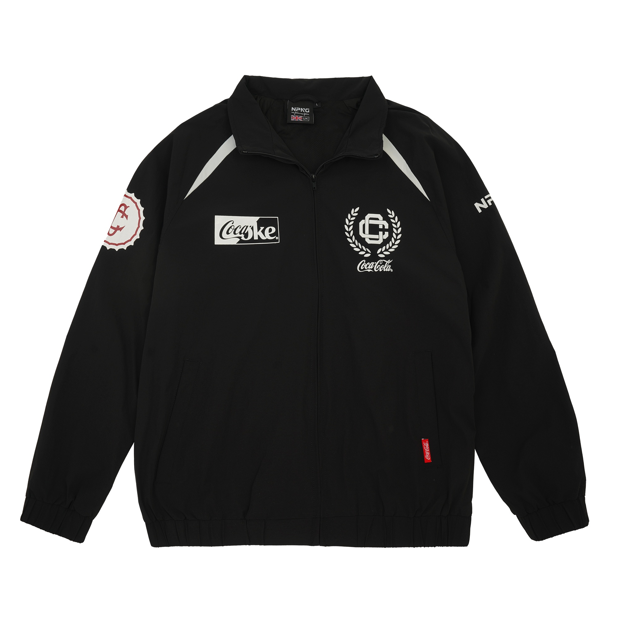 NPNG 復古運動風格撞色拼接風衣