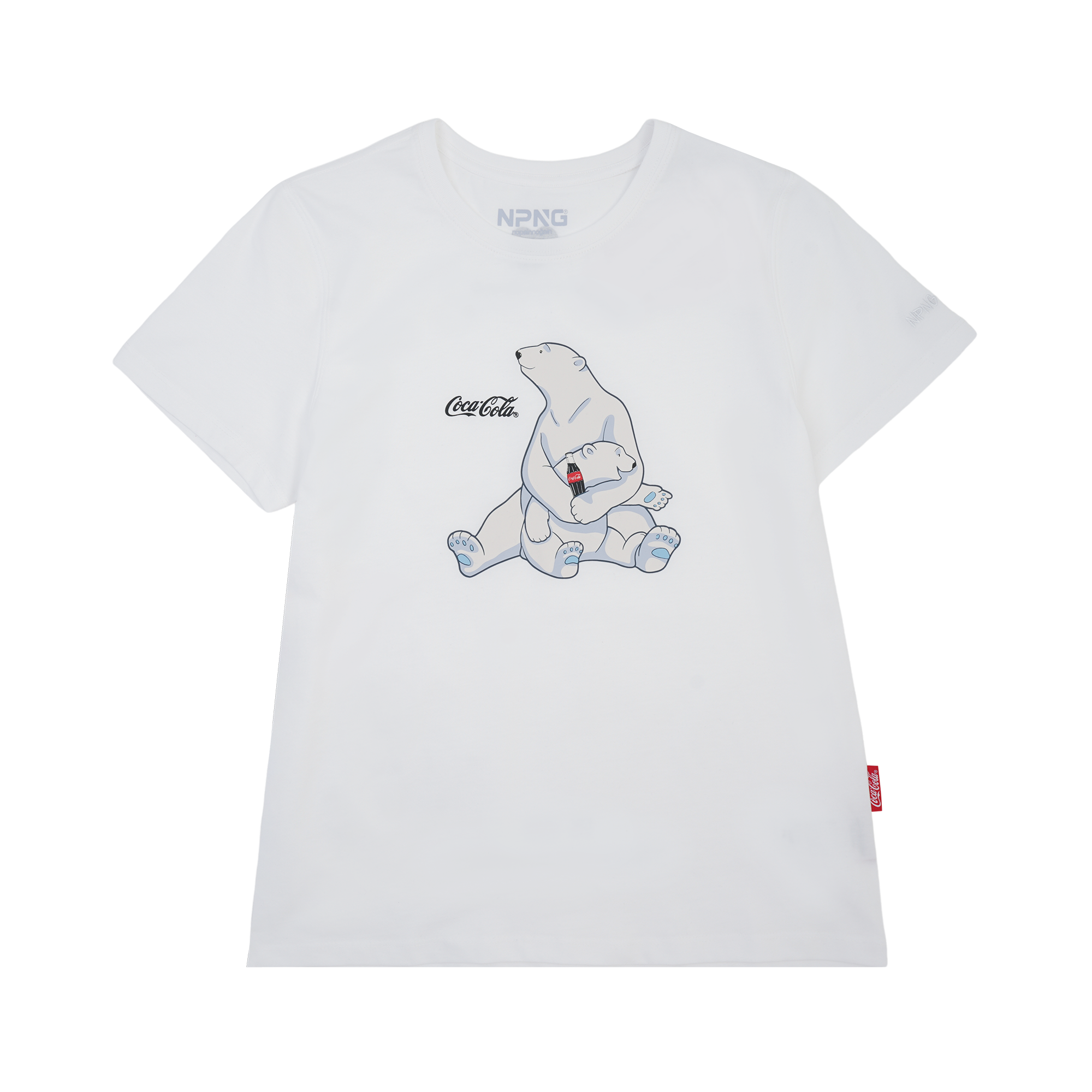 NPNG 可口可樂合作款 北極熊條紋圓領短袖T恤 NPTA26K0008-SS305