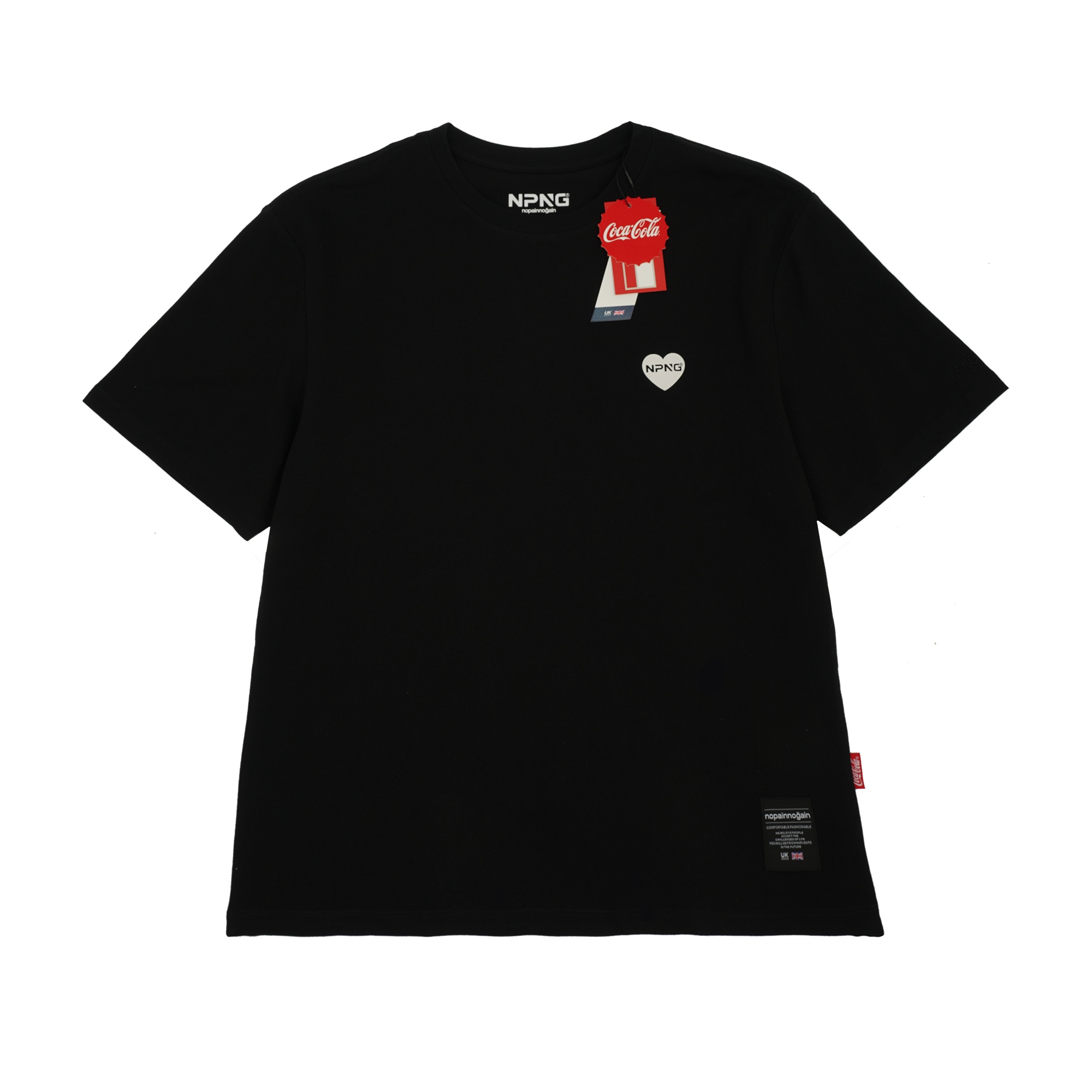 NPNG 可口可樂合作款 北極熊條紋圓領短袖T恤