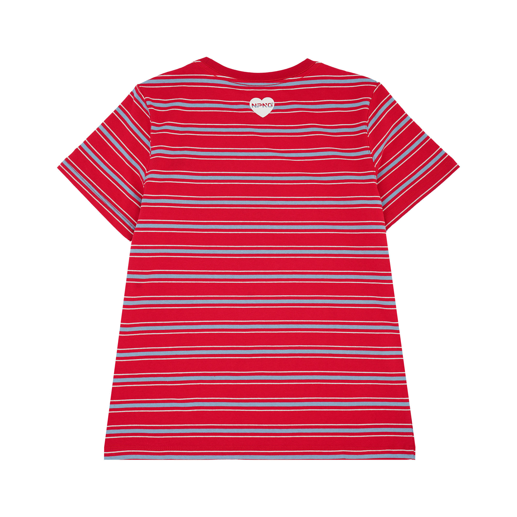 NPNG 可口可樂合作款 北極熊條紋圓領短袖T恤 NPTA26K0005-SS301-RED