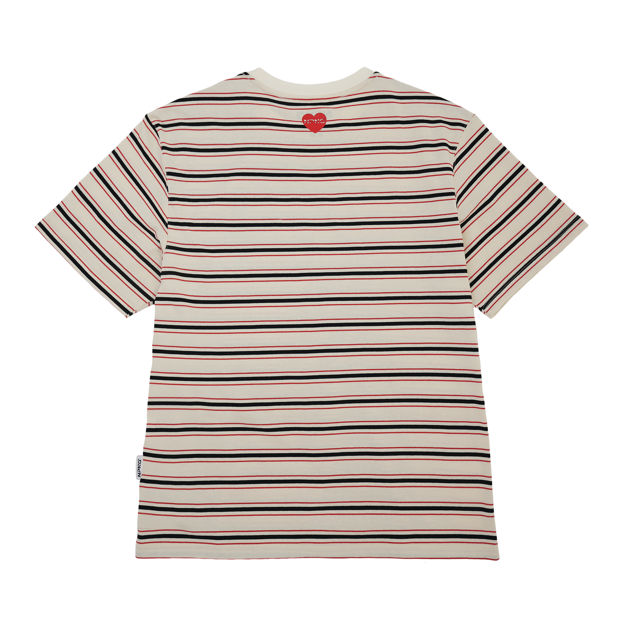 NPNG 可口可樂合作款 北極熊條紋圓領短袖T恤 NPTA26K0006-SS302-WHC