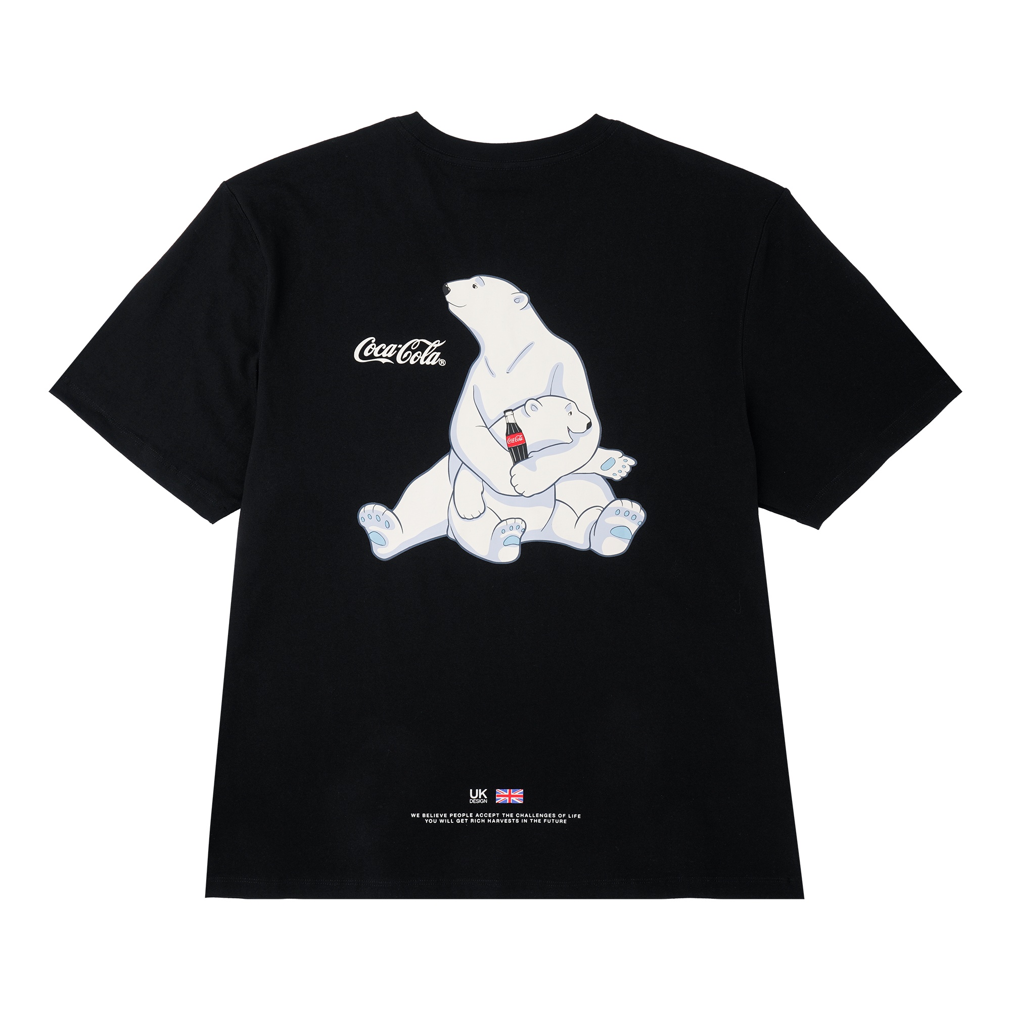 NPNG 可口可樂合作款 北極熊條紋圓領短袖T恤