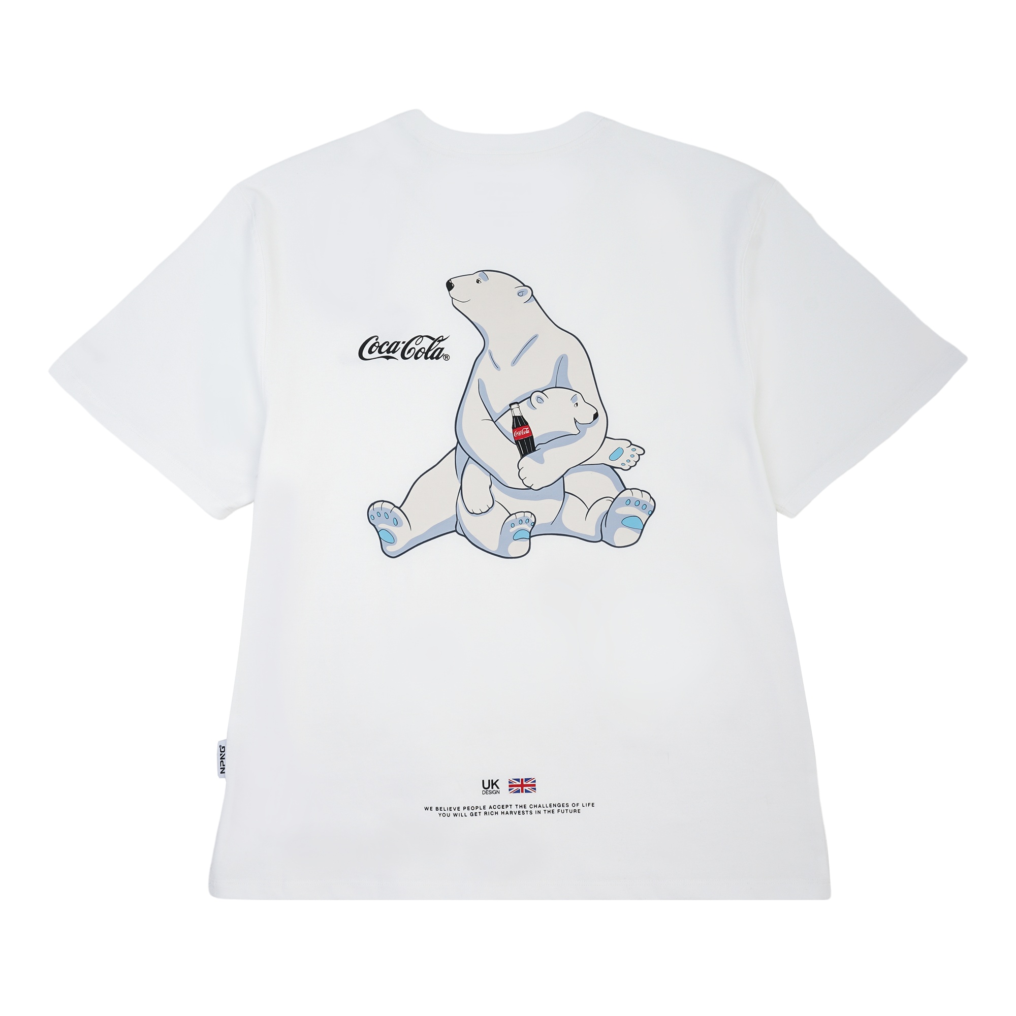 NPNG 可口可樂合作款 北極熊條紋圓領短袖T恤