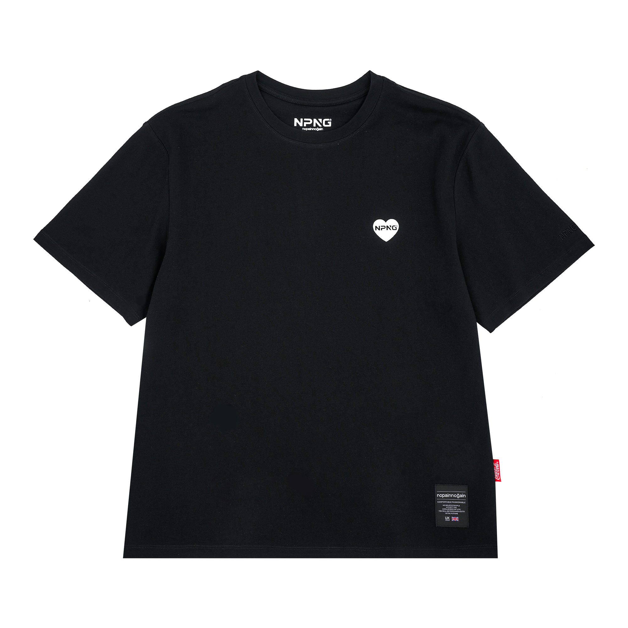 NPNG 可口可樂合作款 北極熊條紋圓領短袖T恤 NPTA26K0007-SS304-BKC