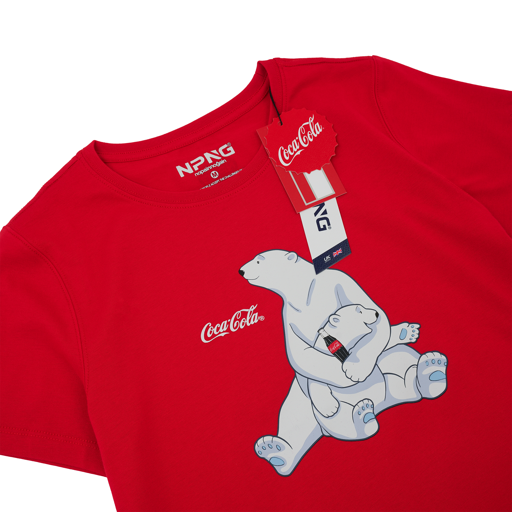NPNG 可口可樂合作款 北極熊條紋圓領短袖T恤 NPTA26K0008-SS305