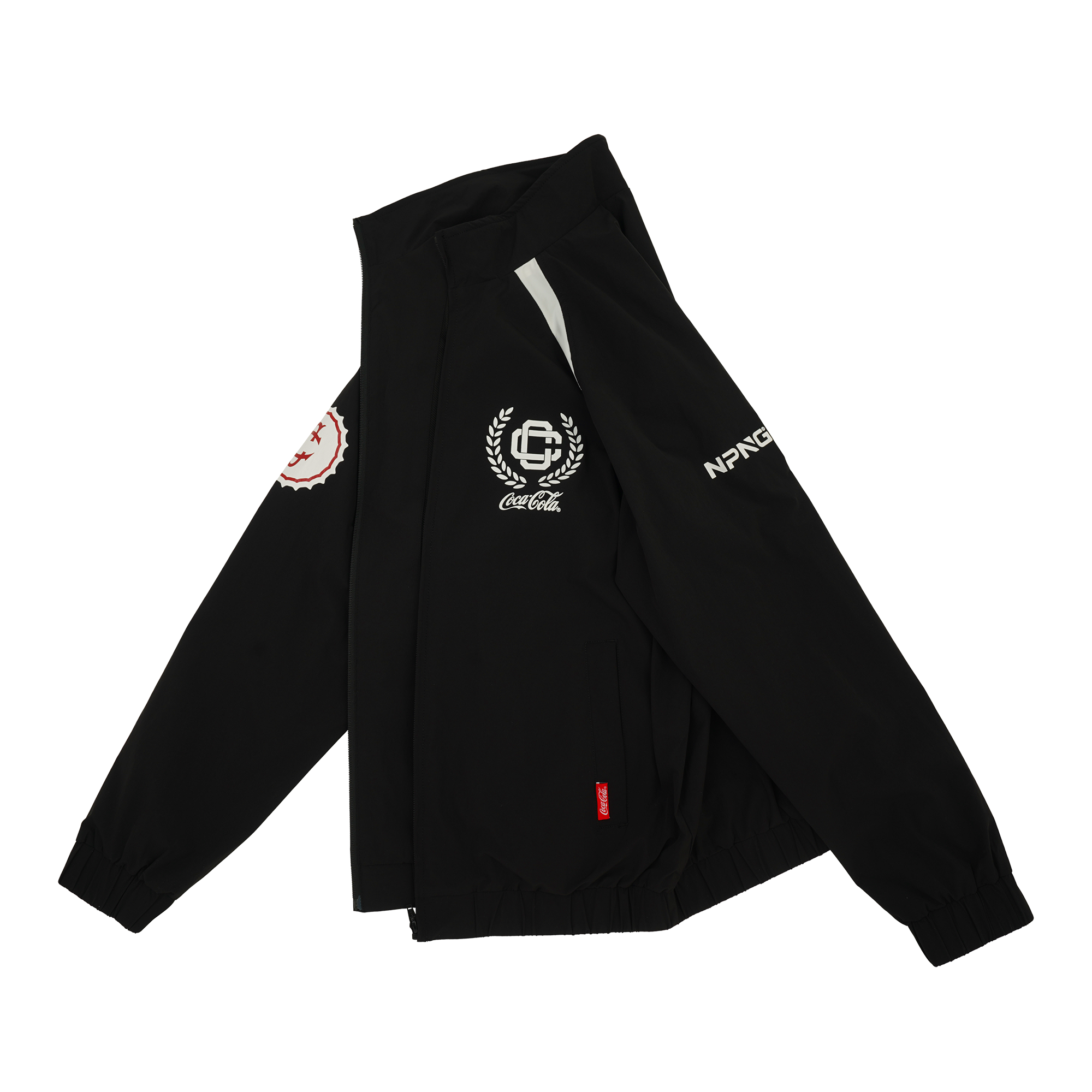 NPNG 復古運動風格撞色拼接風衣 NPWA26K0005-SS323-BKC