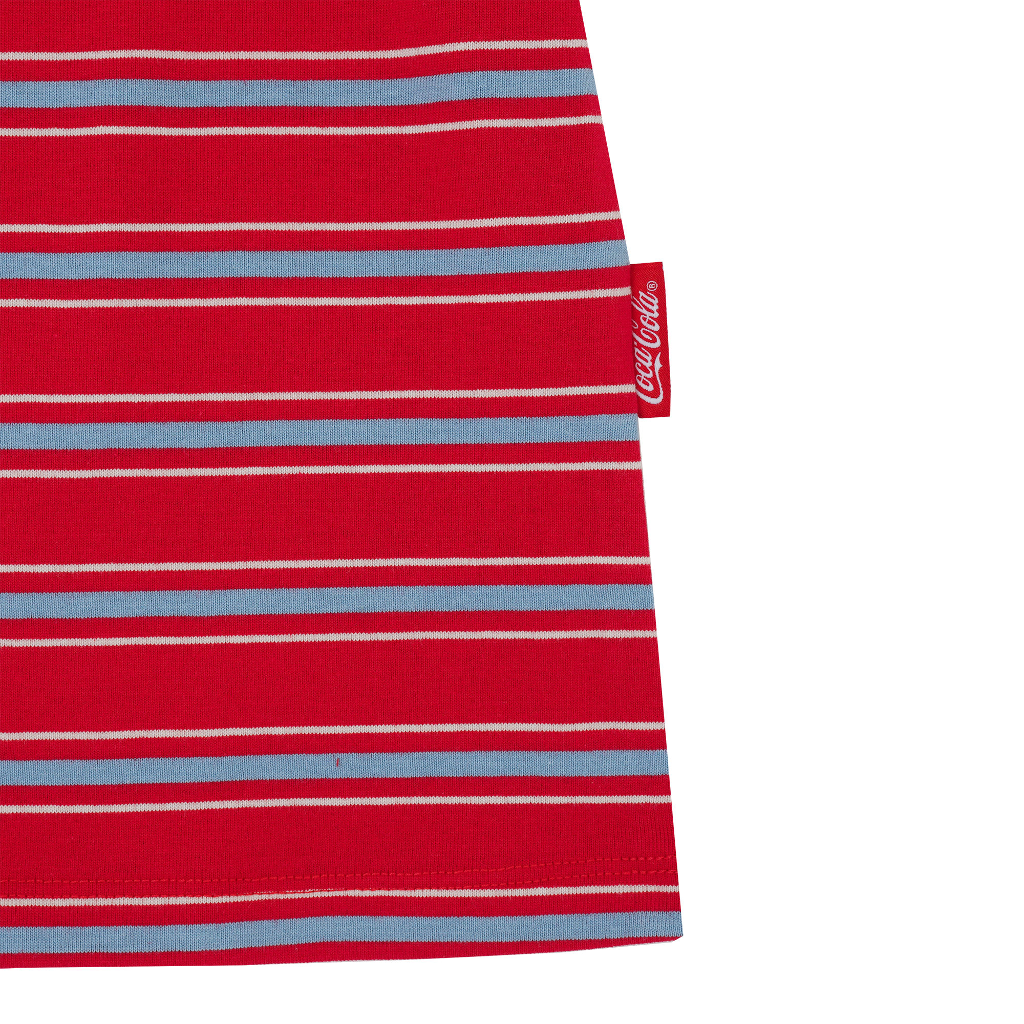 NPNG 可口可樂合作款 北極熊條紋圓領短袖T恤 NPTA26K0005-SS301-RED