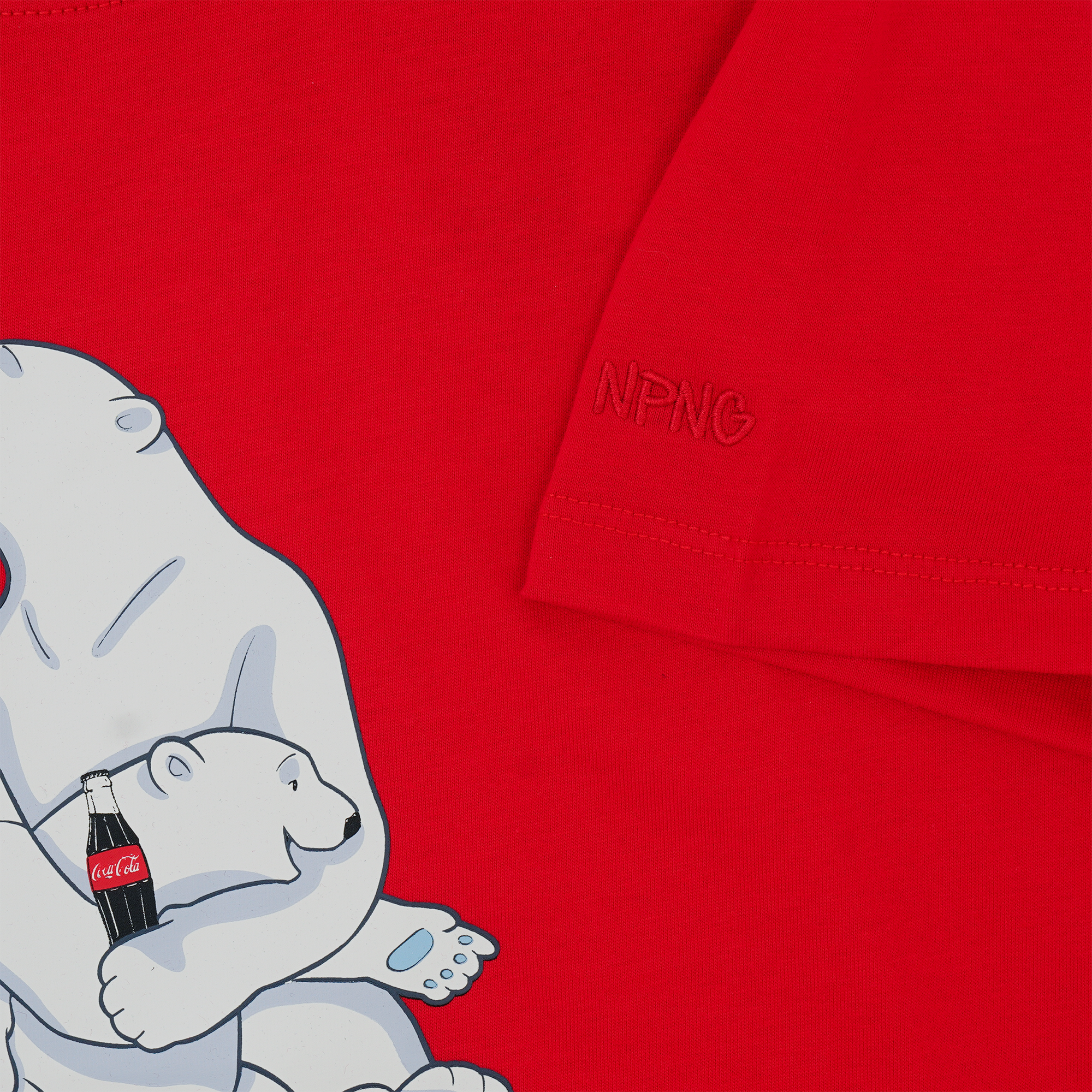 NPNG 可口可樂合作款 北極熊條紋圓領短袖T恤 NPTA26K0008-SS305