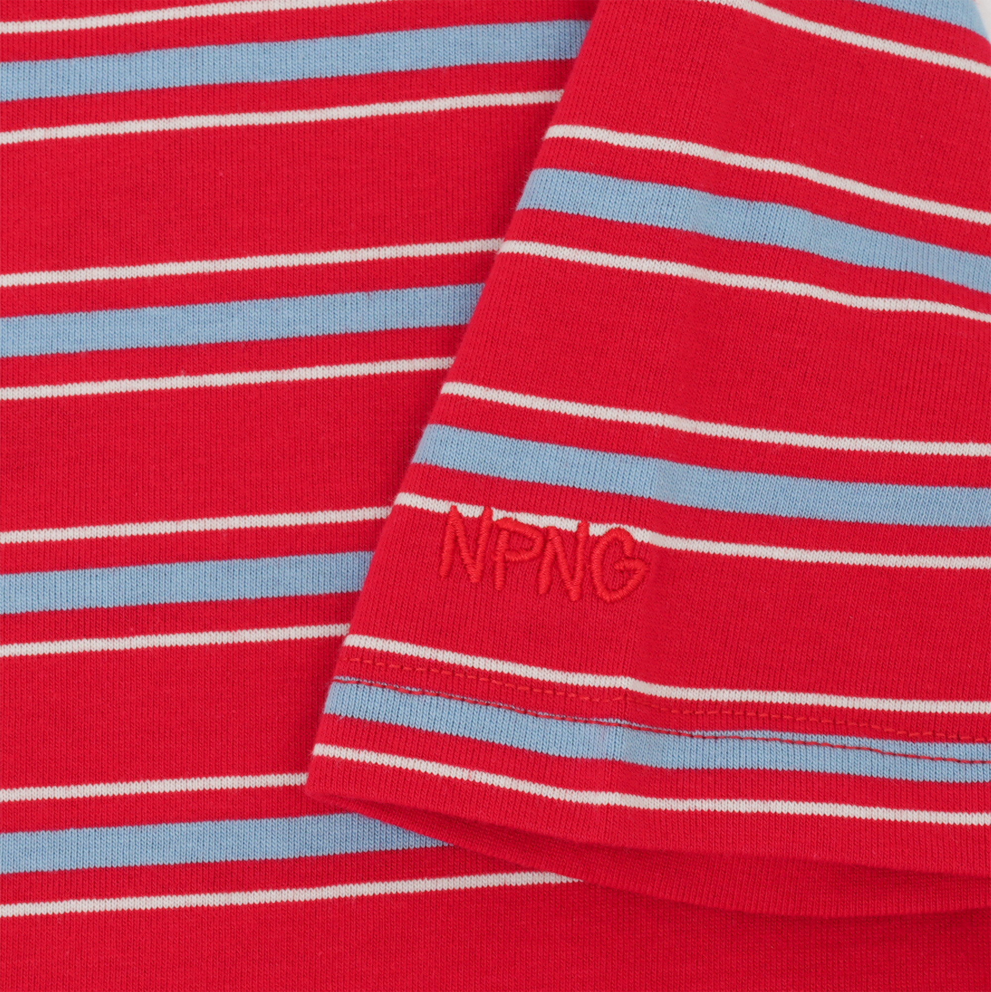 NPNG 可口可樂合作款 北極熊條紋圓領短袖T恤 NPTA26K0005-SS301-RED