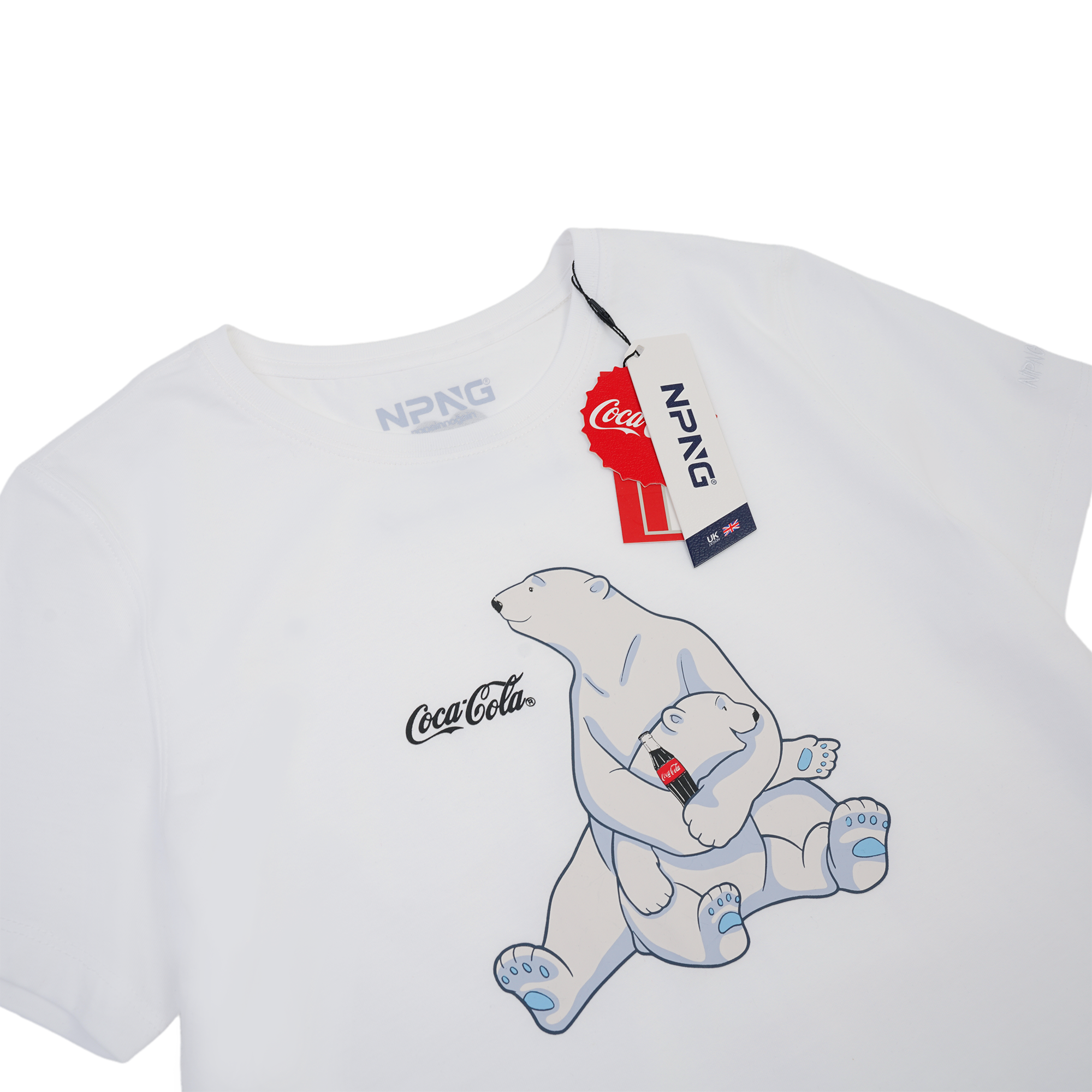 NPNG 可口可樂合作款 北極熊條紋圓領短袖T恤 NPTA26K0008-SS305