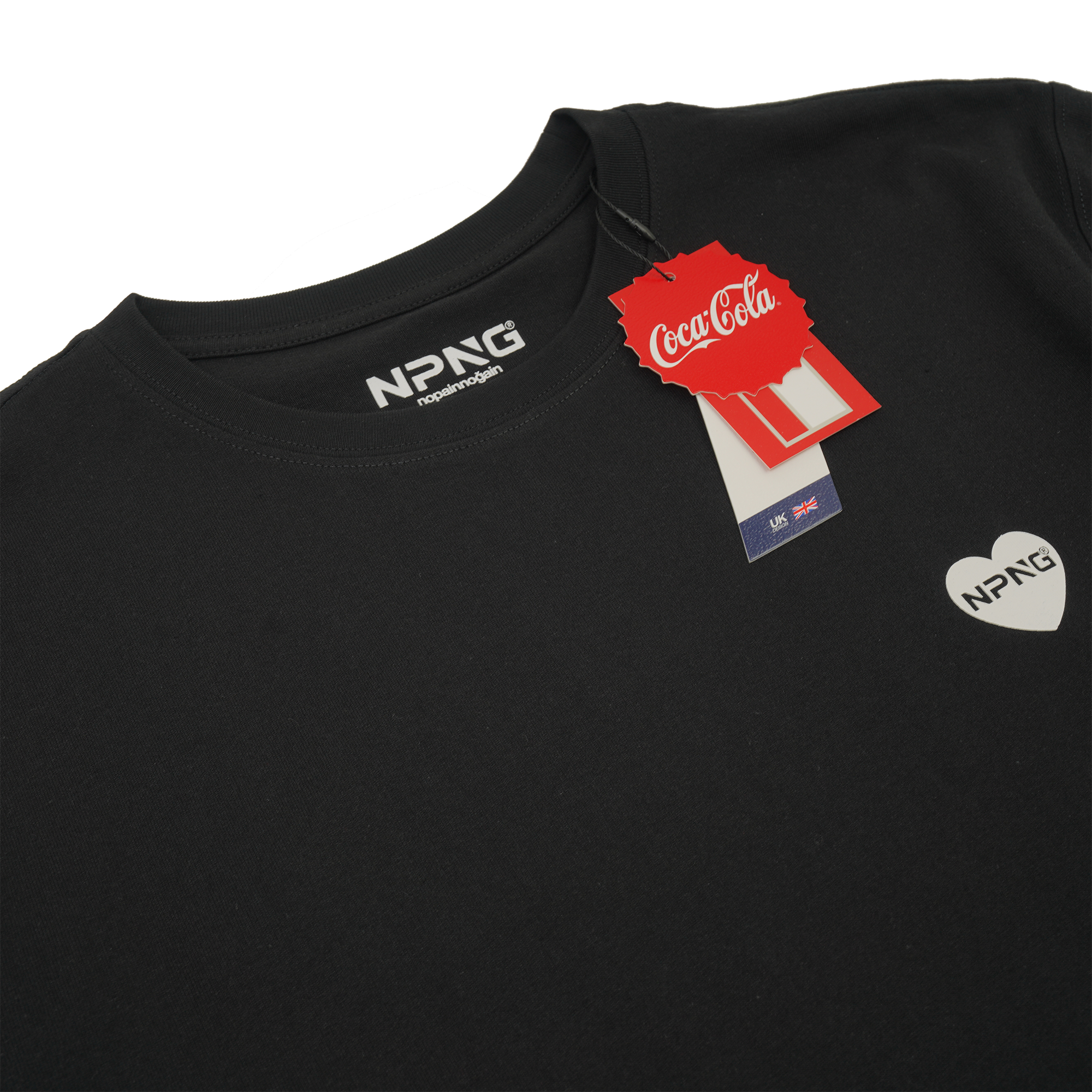NPNG 可口可樂合作款 北極熊條紋圓領短袖T恤 NPTA26K0007-SS304-BKC
