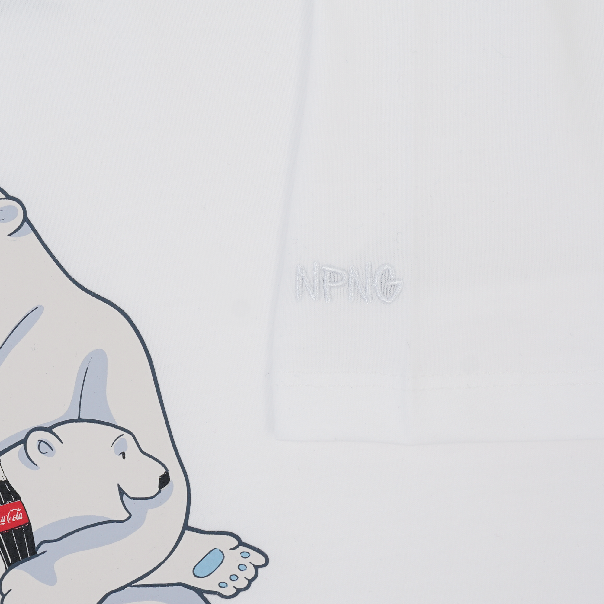 NPNG 可口可樂合作款 北極熊條紋圓領短袖T恤 NPTA26K0008-SS305