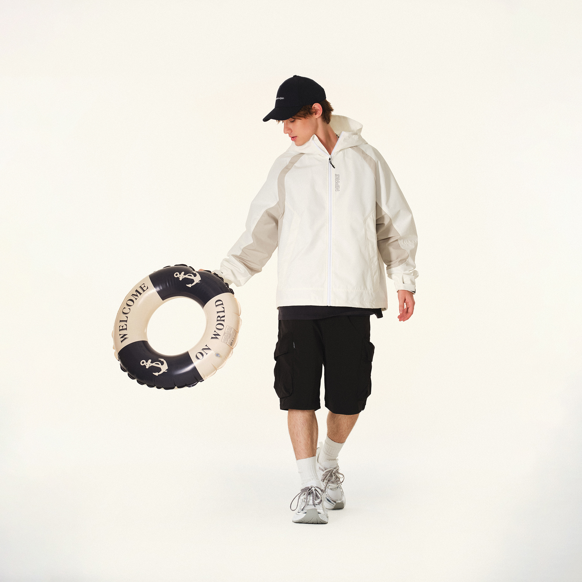 NPNG 插肩袖沖鋒衣 NPA25BW0007-FW122